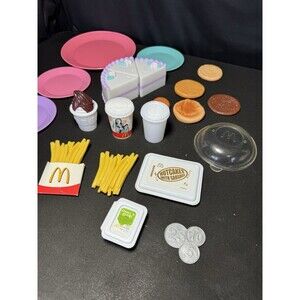 Vintage McDonald’s Play Food Kitchen Set CDI 24pc 1990s GUC – Fries, Nuggets, +